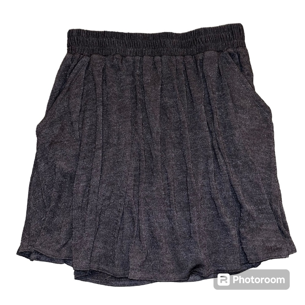 Wilfred Skirt Rayon Black Skater Style w/ Pockets
